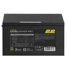 2E Gaming Блок живлення 2E GAMING Extra Power Pro ATX3.1 GEN5.0 (850W), >90%, 80+ Gold, 140мм, 1xMB 24pin(20+4), 2xCPU 8pin(4+4), 3xMolex, 6xSATA, 4x GEN5 16pin, Full Modular