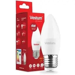 Лампочка Vestum C37 4W 3000K 220V E27 (1-VS-1306)