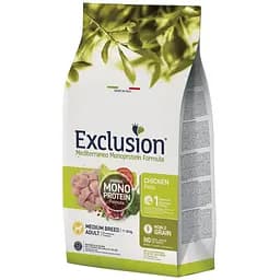 Корм Exclusion Adult Chicken Medium Breed для дорослих собак середніх порід з куркою 12 кг