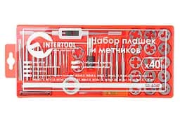 Набір мітчиків та плашок метричних з тримачами Intertool (у наборі 40 предметів) SD-8040 - мініатюра 4