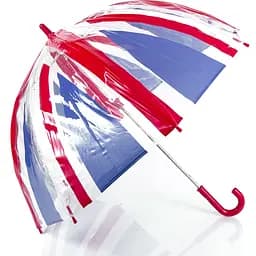 Детский зонт-трость механический Fulton 71 см прозрачный