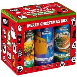 Уцінка. Набір пива Forever Merry Christmas Box 0.5-4.5% (6 шт. x 0.5 л = 3 л)
