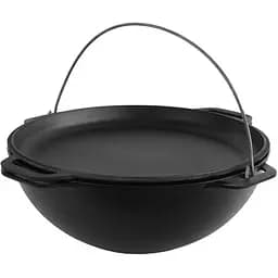 Казан чавунний азіатський Brizoll з кришкою-сковородою, 4 л (KA04-2)