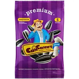 Семена подсолнечника Сан Саныч Премиум полосатые жареные соленые 60 г