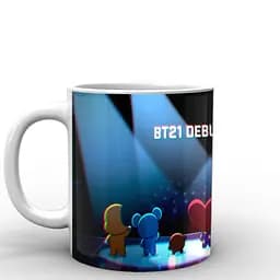 Кухоль GeekLand БТ21 на сцені BT21 BTS 02.47 330 мл білий