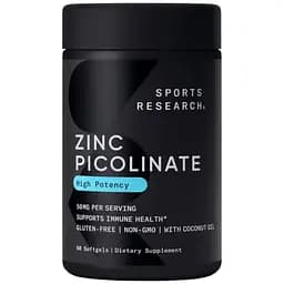 Минералы Sport Research Zinc Picolinate 30 мг 60 капсул