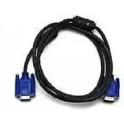 Кабель Vga 30 м male to male тато-тато 2 ферити чорно-синій
