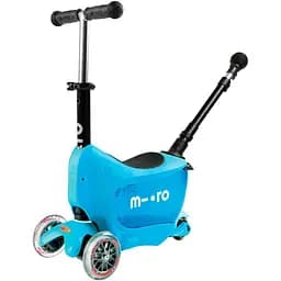 Самокат Micro Mini2go Deluxe Plus голубой (MMD034)