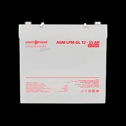 Акумулятор гелевий LP-GL 12V - 55 Ah Silver