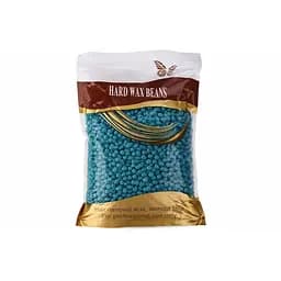 Горячий пленочный воск в гранулах Hard Wax Beans Turquoise 1000 г – профессиональный воск для депиляции без полосок