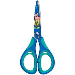 Ножиці дитячі з гумовими вставками Kite Sponge Bob 13 см блакитний (SB25-148)