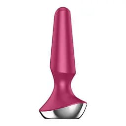 Анальная пробка Satisfyer Plug-ilicious 2, 14 см (малиновый)