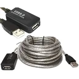 Кабель продовжувач USB 2.0 AM-AF,10.0 м, активний, RTL