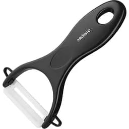 Овощечистка керамическая Ardesto Fresh 13.5×7.8 см черный (AR8340B)