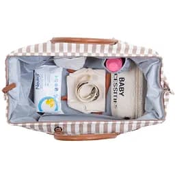Сумка Childhome Mommy bag stripes nude/terracotta (CWMBBSTNR) - мініатюра 6