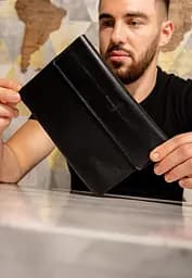 Шкіряний блокнот софт-бук 7.0 чорний Краст