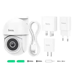 Камера зовнішня поворотна Hoco D2 outdoor PTZ HD camera - мініатюра 7
