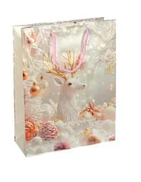 Пакет подарочный "Новый Год" 2580-1 вертикальный 18*21,5*8 см, ручка-шнурок (6927661258011) Вид 3