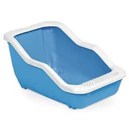Туалет для кошек с рамкой MPS NETTA OPEN BLUE 54 x 39 x 29 см