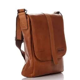 Чоловіча шкіряна сумка через плече Hill&Burry 25х28х8 см sum0025921 - мініатюра 4