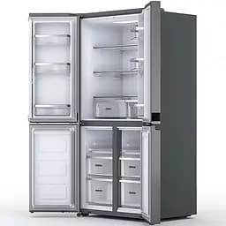 Холодильник Whirlpool багатодверний 187.4x90.9х69.8 холодильне відділення 384 л морозильне відділення 207 л 4 двері А++ NF дисплей нержавіюча сталь (WQ9B3LEF) - мініатюра 4