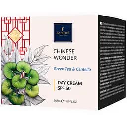Денний крем із зеленим чаєм і центелою SPF50 Famirel Chinese Wonder 50мл