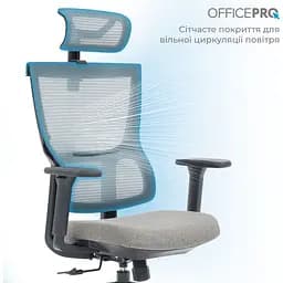 Офісне крісло OfficePro Elegant OC600-B-DG-DG Black/Dark Gray [148650] - мініатюра 8