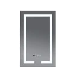 Дзеркало Mixxus HARD MR06-50x80-CASE з LED Touch, Anti-fog, димером, рег. яскравості, годинником (MI6657) - мініатюра 2