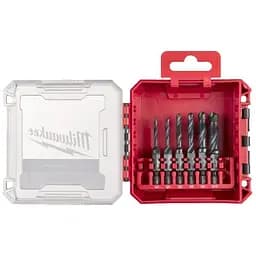 Набір мітчиків-свердл HSS-G MILWAUKEE (M3/M4/M5/ M6/M8/M10) (6шт) пластиковий кейс