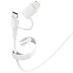 Кабель Hoco X54 Combo Micro USB/Lightning Cool dual 2 в 1 белый 1 м