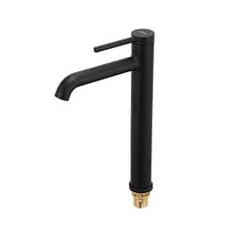 Змішувач для умивальника Gappo високий чорний G1006-26 Чорний матовий