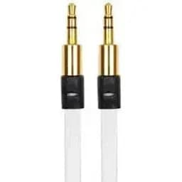 Кабель AUX Remax Audio DC3.5 папа-папа 1.0 м Gold Stereo Jack круглый White cable Cortton Box