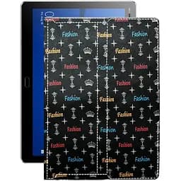 Чохол StatusCASE з екошкіри для планшету Huawei MediaPad M3 lite 10 Фешн чорний