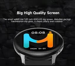 Смарт-годинник Smart Watch iMiki KW-66 Pro IP67 AMOLED Black - мініатюра 2