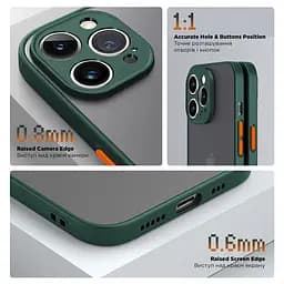 Чехол-панель для Apple iPhone 14 Pro, Frosted Matte, зеленый, противоударный чехол с защитой всего корпуса, термополиуретан TPU + поликарбонат PC, ArmorStandart (ARM64491) - мініатюра 3