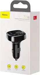 FM-трансмітер Baseus S-09 Overseas Edition 2xUSB Car FM Transmitter Cluster Чорний - мініатюра 3