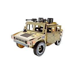 Дерев'яний 3D конструктор "Humvee" 100 деталей PuzzleOK det0016059 - мініатюра 2