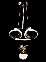Люстра стельова LED Splendid Ray L124/2, 2 лампи, золото, білий, регульована висота 30-120 см - мініатюра 5