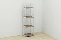 Етажерка 4/34 Ferrum-decor Серії Коннект 120x34x28 білий ДСП Дуб Сонома Труфель 16мм (FRD-104281) - мініатюра 6