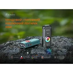 Ліхтар наключний Fenix E06R бірюзовий - мініатюра 9