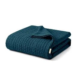 Плед-покривало Cosas Knitted Braid Ocean косичка 75х95 см (Blanket_63Ocean_KnittedBraid_75x95)