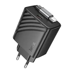 Зарядное устройство Hoco N58 Type-C PD 30W + кабель Type-C черный