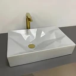 Умивальник VBI Troia M grey matt накладний VBI-016401, Сірий