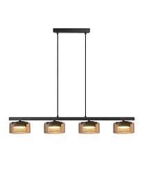 Підвісний світильник, люстра Goldlux 331311 Ofelia GX53 4x6W 4000K 660Lm IP20 бурштиновий