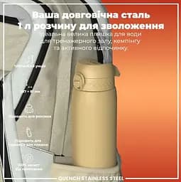 Пляшка для води ION8 металева 1200 мл Stainless Steel Desert (I8SS1000DES) - мініатюра 5