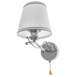 Бра Brille BKL-651W/1 E27 CH настінне накладне з абажуром