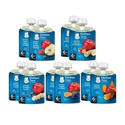 Набір фруктових пюре Gerber Pouch (10 шт. х 90 г)