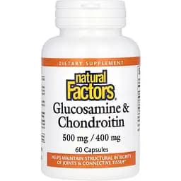 Глюкозамін та хондроїтин Natural Factors Glucosamine & Chondroitin 60 капсул