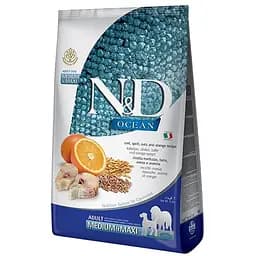 Сухий корм для собак Farmina N&D Quinoa з тріскою та апельсином 2.5 кг