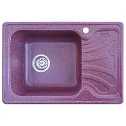 Мийка кухонна Valetti Art Aria 10R прямокутна композитна 640х440 мм червона